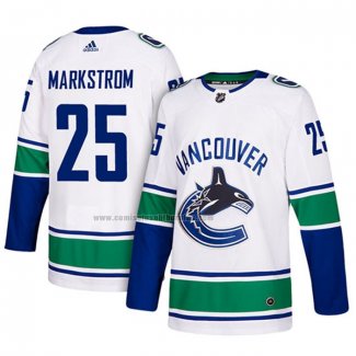 Camiseta Hockey Vancouver Canucks Jacob Markstrom Segunda Blanco