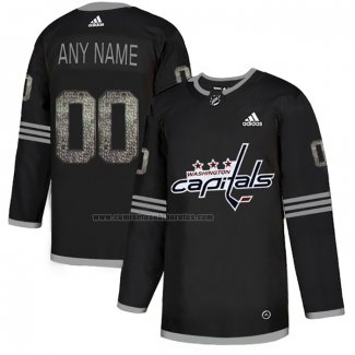 Camiseta Hockey Washington Capitals Black Shadow Personalizada Negro