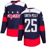 Camiseta Hockey Washington Capitals Devante Smith-Pelly Autentico 2018 Stadium Series Azul