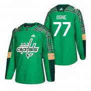 Camiseta Hockey Washington Capitals T.j. Oshie 2018 Dia de San Patricio Verde