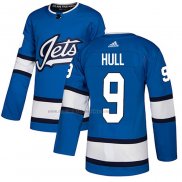 Camiseta Hockey Winnipeg Jets Bobby Hull Alterno Autentico Azul