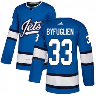 Camiseta Hockey Winnipeg Jets Dustin Byfuglien Alterno Autentico Azul