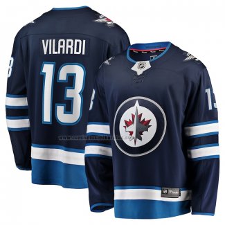 Camiseta Hockey Winnipeg Jets Gabriel Vilardi Primera Premier Breakaway Azul