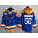 Sudaderas con Capucha St. Louis Blues Jordan Binnington Azul