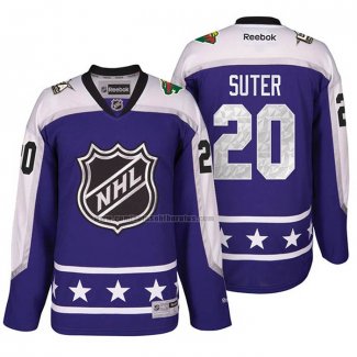 Camiseta Hockey 2017 All Star Minnesota Wild Ryan Suter Violeta