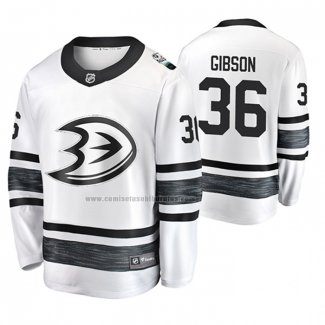 Camiseta Hockey 2019 All Star Anaheim Ducks John Gibson Blanco