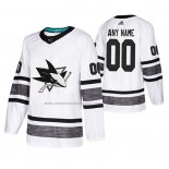 Camiseta Hockey 2019 All Star San Jose Sharks Personalizada Blanco2