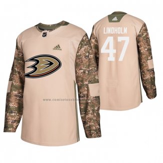 Camiseta Hockey Anaheim Ducks Hampus Lindholm Veterans Day Camuflaje