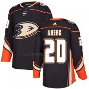 Camiseta Hockey Anaheim Ducks Pontus Aberg Primera Autentico Negro