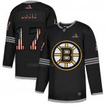 Camiseta Hockey Boston Bruins Lucic 2020 USA Flag Negro