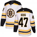 Camiseta Hockey Boston Bruins Torey Krug Road Autentico Blanco