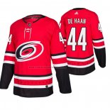 Camiseta Hockey Carolina Hurricanes Calvin De Haan Primera Autentico Rojo