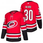 Camiseta Hockey Carolina Hurricanes Cam Ward Primera Autentico 2018 Rojo