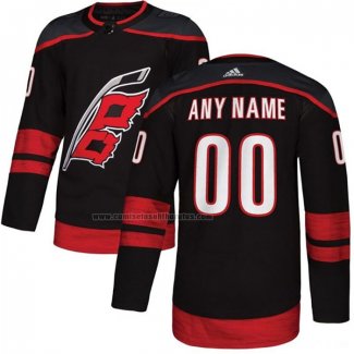 Camiseta Hockey Carolina Hurricanes Personalizada Autentico Alterno Negro