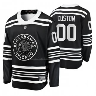 Camiseta Hockey Chicago Blackhawks Personalizada Premier Alterno Negro