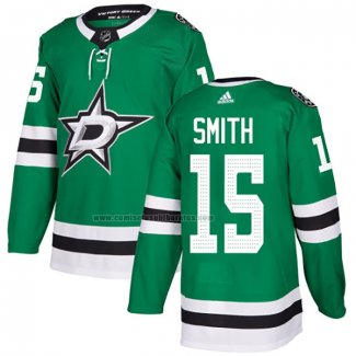 Camiseta Hockey Dallas Stars Bobby Smith Primera Autentico Verde