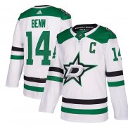 Camiseta Hockey Dallas Stars Jamie Benn Segunda Autentico Blanco