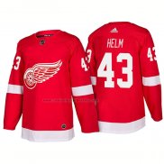 Camiseta Hockey Detroit Red Wings Darren Helm New Outfitted 2018 Rojo