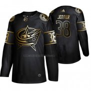 Camiseta Hockey Golden Edition Columbus Blue Jackets Boone Jenner Autentico Negro