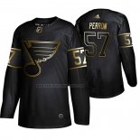 Camiseta Hockey Golden Edition St. Louis Blues David Perron Autentico Negro