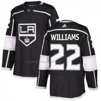 Camiseta Hockey Los Angeles Kings Tiger Williams Primera Autentico Negro