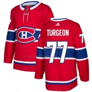 Camiseta Hockey Montreal Canadiens Pierre Turgeon Primera Autentico Rojo