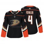 Camiseta Hockey Mujer Anaheim Ducks Cam Fowler Autentico Jugador Negro