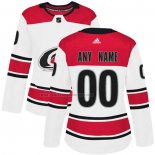 Camiseta Hockey Mujer Carolina Hurricanes Personalizada Segunda Blanco