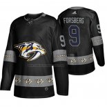 Camiseta Hockey Nashville Predators Filip Forsberg Breakaway Negro