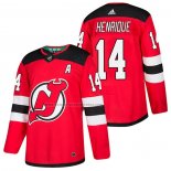 Camiseta Hockey New Jersey Devils Adam Henrique Autentico Primera 2018 Rojo