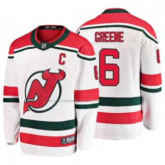 Camiseta Hockey New Jersey Devils Andy Greene Alterno Breakaway Blanco