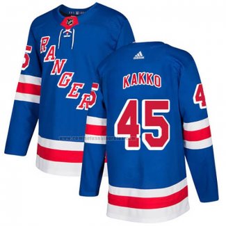 Camiseta Hockey New York Rangers Kappo Kakko Primera Autentico Azul