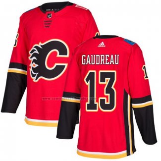 Camiseta Hockey Nino Calgary Flames Johnny Gaudreau Primera Autentico Rojo