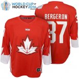 Camiseta Hockey Nino Canada Patrice Bergeron 2016 World Cup Rojo