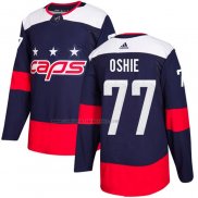 Camiseta Hockey Nino Washington Capitals T.j. Oshie Autentico 2018 Stadium Series Azul