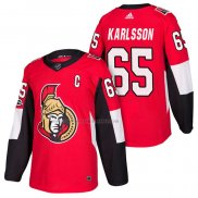 Camiseta Hockey Ottawa Senators Erik Karlsson Autentico Primera 2018 Rojo