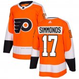 Camiseta Hockey Philadelphia Flyers Wayne Simmonds Primera Autentico Naranja