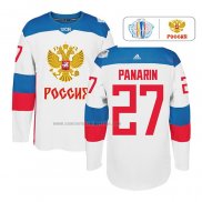 Camiseta Hockey Rusia Artemi Panarin Premier 2016 World Cup Blanco