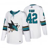 Camiseta Hockey San Jose Sharks Joel Ward 2018 Blanco