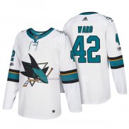 Camiseta Hockey San Jose Sharks Joel Ward 2018 Blanco