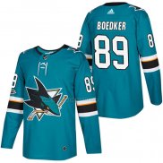 Camiseta Hockey San Jose Sharks Mikkel Boedker Autentico Primera 2018 Verde