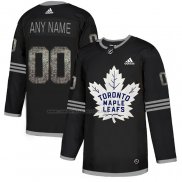 Camiseta Hockey Toronto Maple Leafs Personalizada Black Shadow Negro