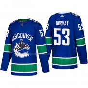 Camiseta Hockey Vancouver Canucks Bo Horvat Primera Premier 2017-2018 Azul