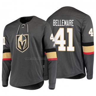 Camiseta Hockey Vegas Golden Knights Pierre Edouard Bellemare Platinum Gris