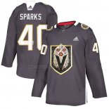 Camiseta Vegas Golden Knights Garret Sparks Dia De Los Muertos Gris