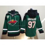 Sudaderas con Capucha Minnesota Wild Kirill Kaprizov Verde