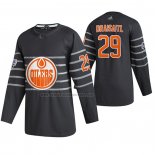 Camiseta Hockey 2020 All Star Edmonton Oilers Leon Draisaitl Autentico Gris