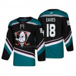 Camiseta Hockey Anaheim Ducks Patrick Eaves Alterno 25th Aniversario Autentico Negro