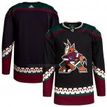 Camiseta Hockey Arizona Coyotes Primera Autentico Pro Blank Negro