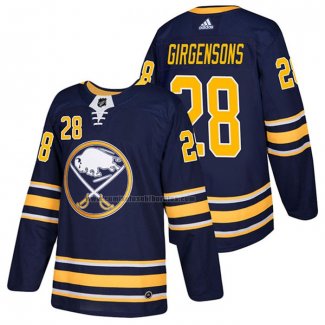 Camiseta Hockey Buffalo Sabres Zemgus Girgensons Primera Autentico 2018 Azul